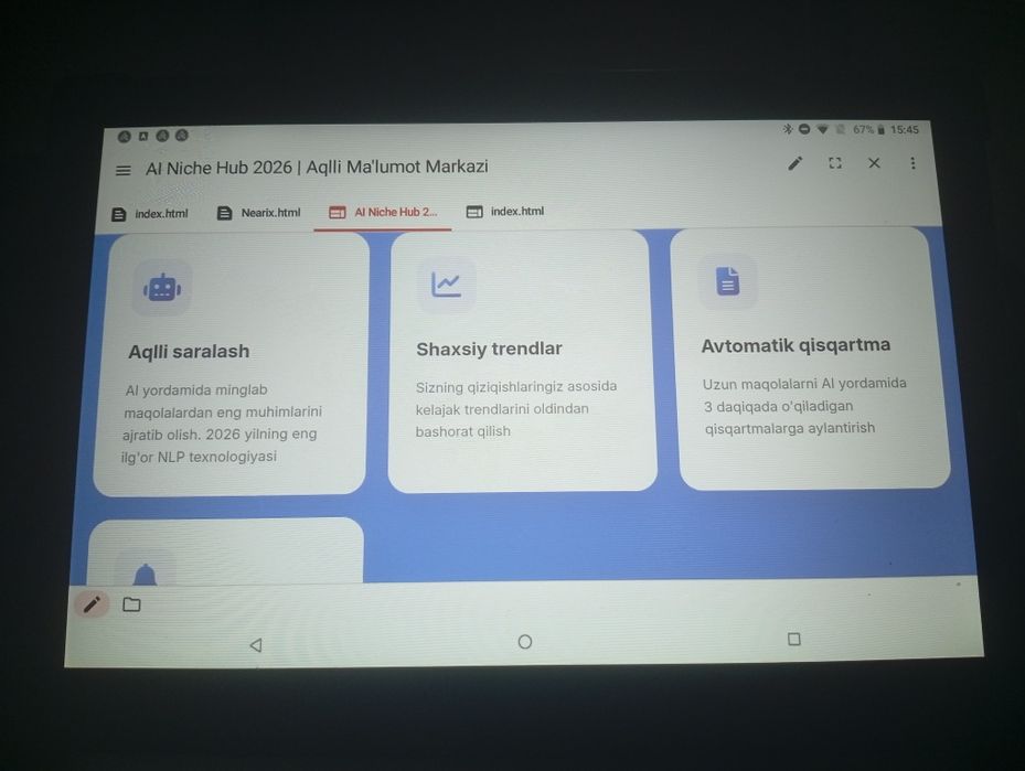 "NEARIX- tayyor Al sayt sotiladi"