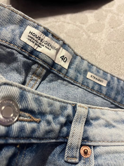 Дамски дънки широк крачол 40 размер