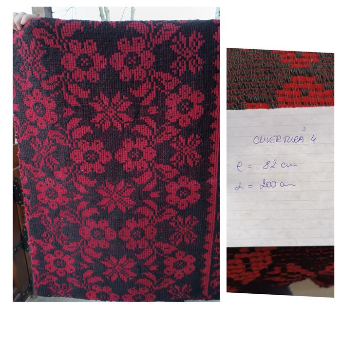 Cuvertura/covor/țol de lana Bucovina