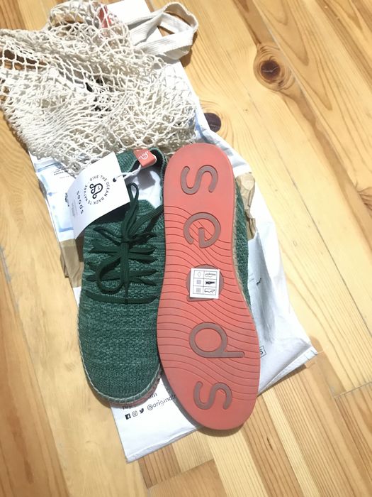 Веган френдли обувки SEADS 002 OCEAN GREEN