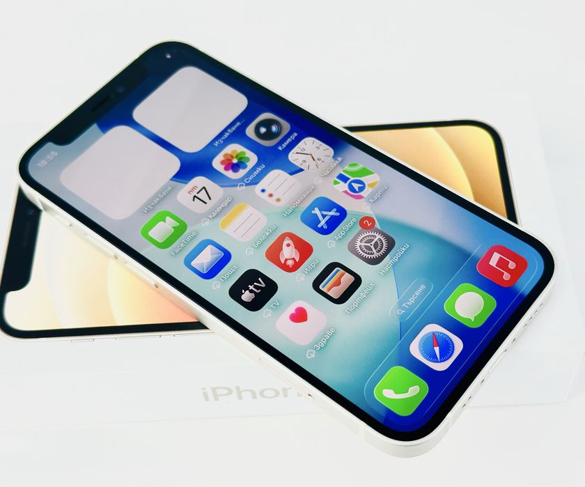Apple iPhone 12 mini 256GB White 100% Батерия! Гаранция!