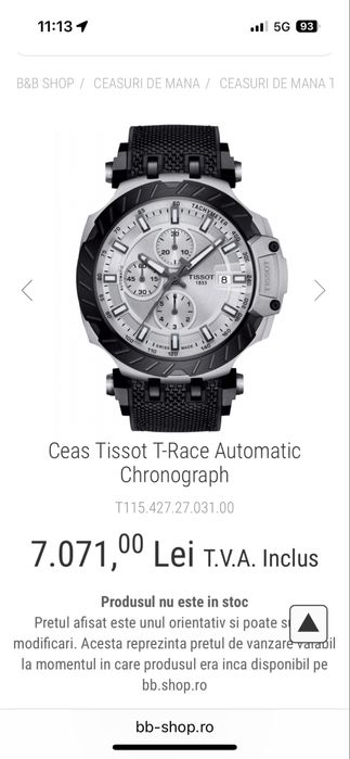 Ceas Tissot Mecanic