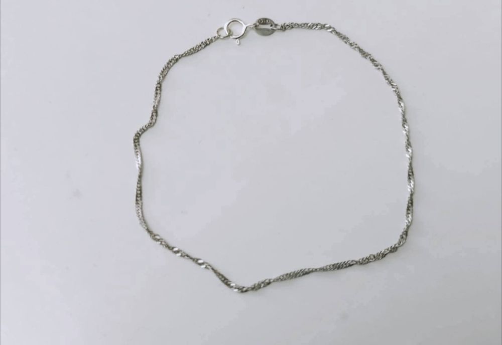 Veche bratara subtire, din argint de 925, copii