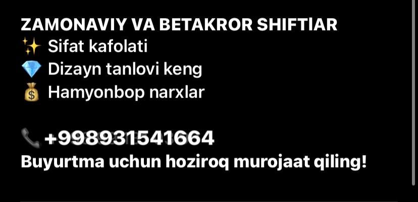 Akuratniy sifatli maxsulot