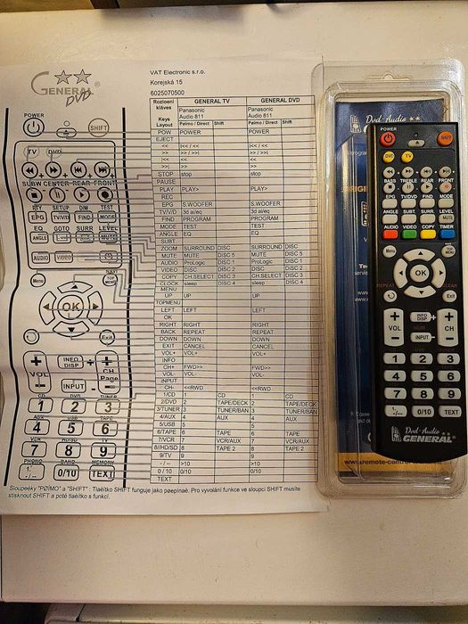 Telecomanda Panasonic SA-PM65MD replacement remote RAK-SC970WK