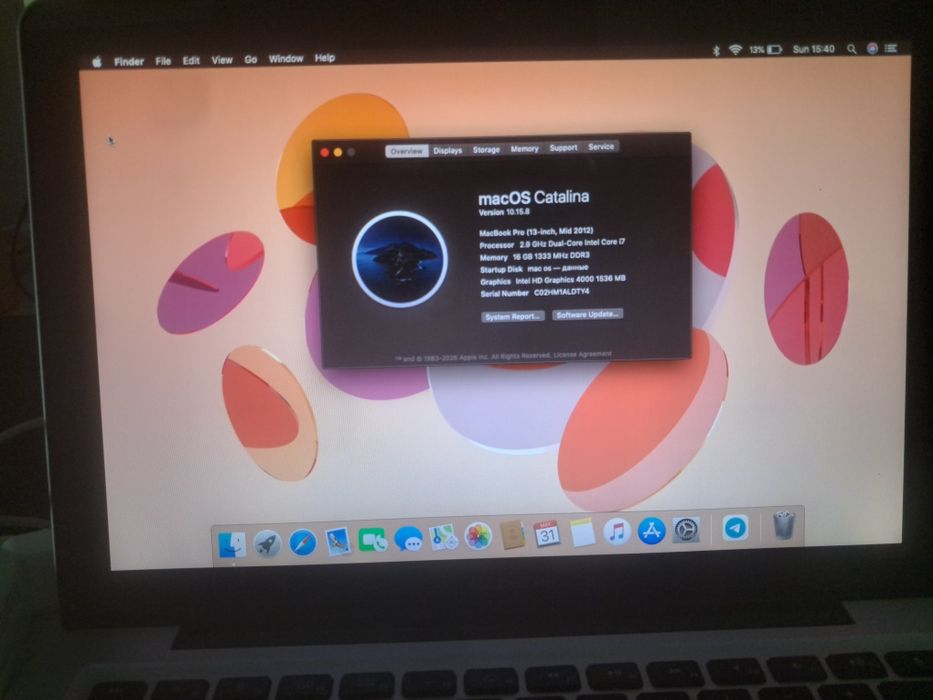 Macbook pro 13 yaxshi holatda
