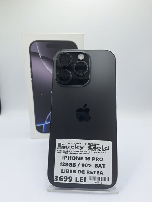 Iphone 16 Pro 128gb 90% bat liber de rețea #48972