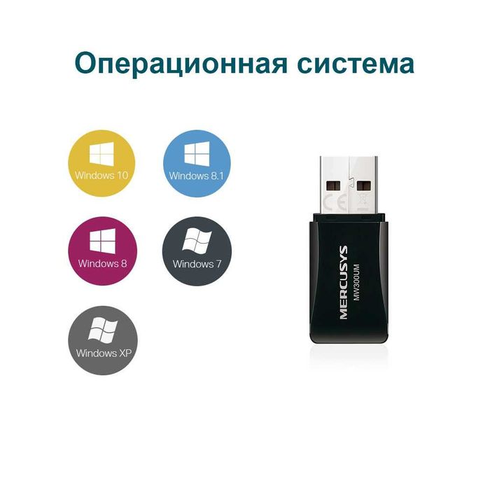 Wi-Fi адаптер Mercusys MW300UM