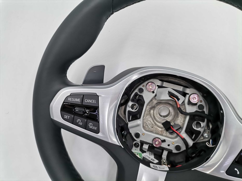 Нов M Sport Черен Кожен Волан BMW X5 G05 X6 G06 X7 G07 Facelift