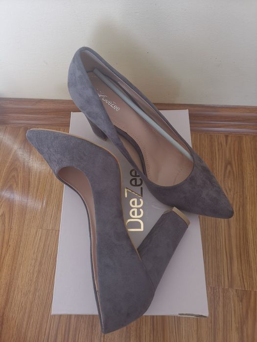 Pantofi stileto cu toc patrat gros 39