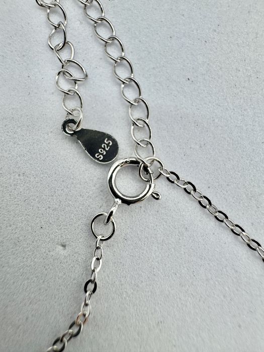 Сребърни колие с мойсанит (Диамант) 1 карат