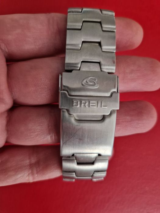 Ceas Breil model bărbătesc,  curea metalică, cronograf