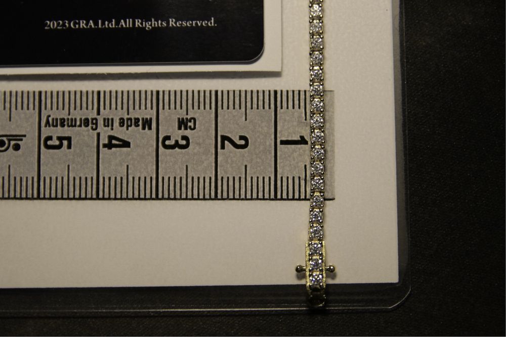 Bratara Tennis premium cu Moissanite 14K Gold plated