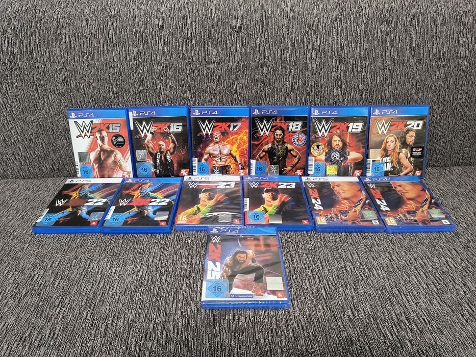 WWE 2K15,2K16,2K17,2K18,2K19,2K20,2K22,2K23,2K24,2K25 PS4 PS5
