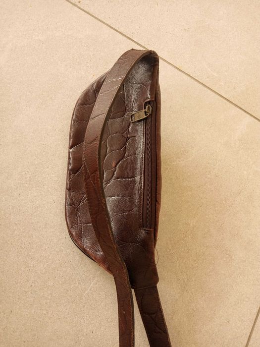 Mulberry кожена чанта за кръстa винтидж кафява