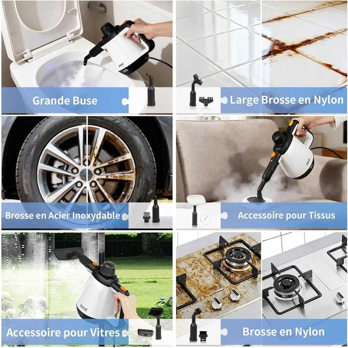 Парочистачка Eave Steam Cleaner, 1200 W,Гаранция