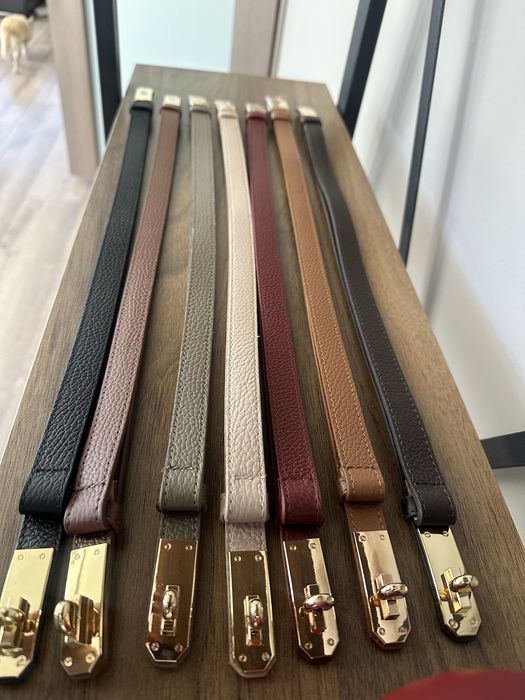 НОВИ ЦВЕТОВЕ!Дамски колани естествена кожа модел  Hermes