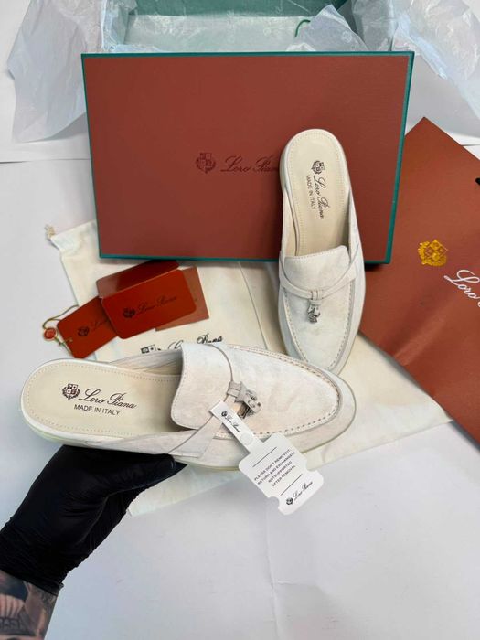 Papuci Lora Piana PREMIUM Full Box, Mărimi 35/40, 100% Piele Naturală