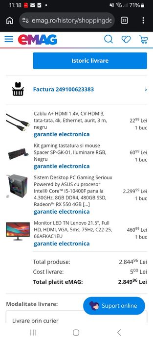 Vând sistem complet pc gaming