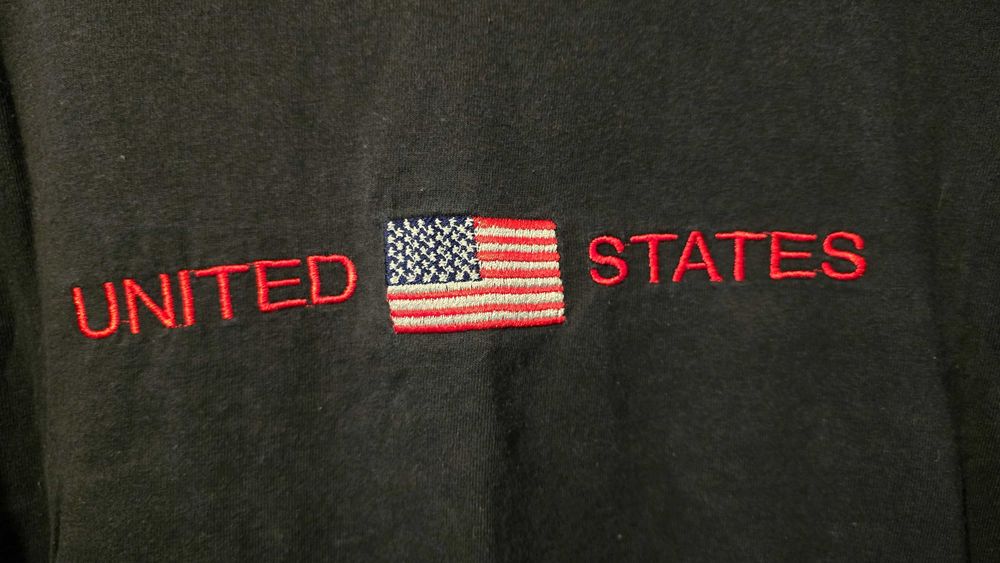 Briar Creek, tricou cu broderie steag USA, masura L