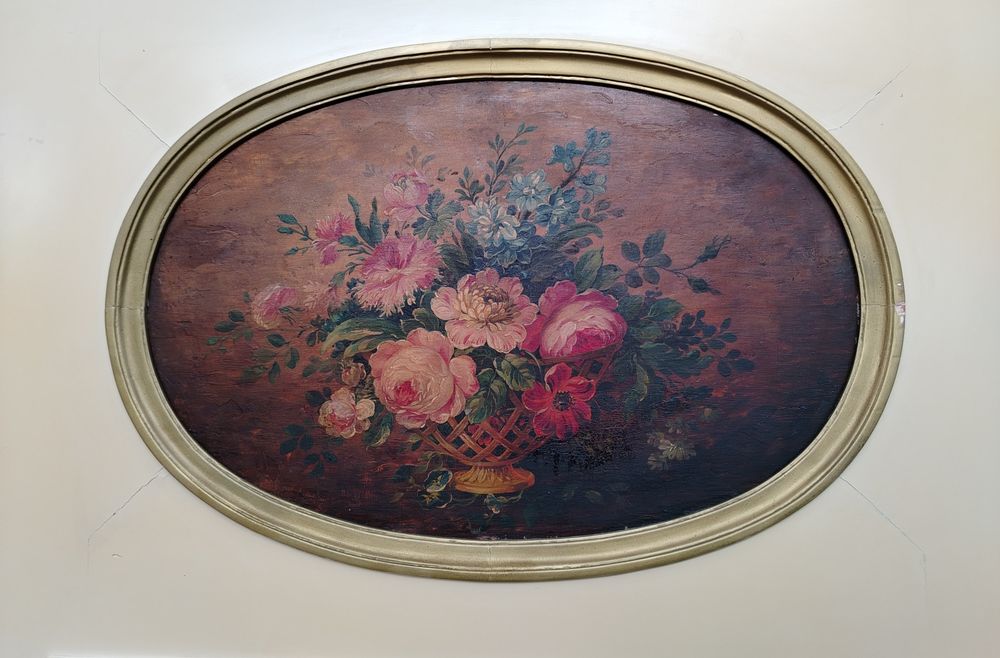 Oglinda veche cu rama din lemn