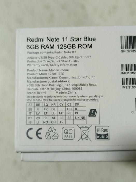 Redmi not 11 128 g