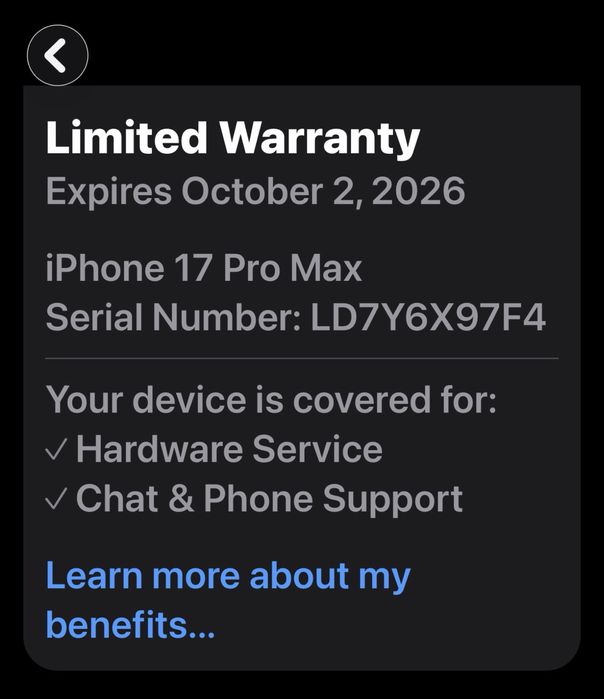 Iphone 17 Pro Max 256GB Silver