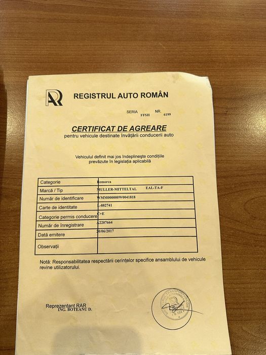 Remorca-poate fi utilizata si pentru scoala de soferi