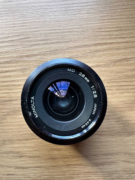 Обектив с ръчно фокосиране Minolta MD 28mm f2.8