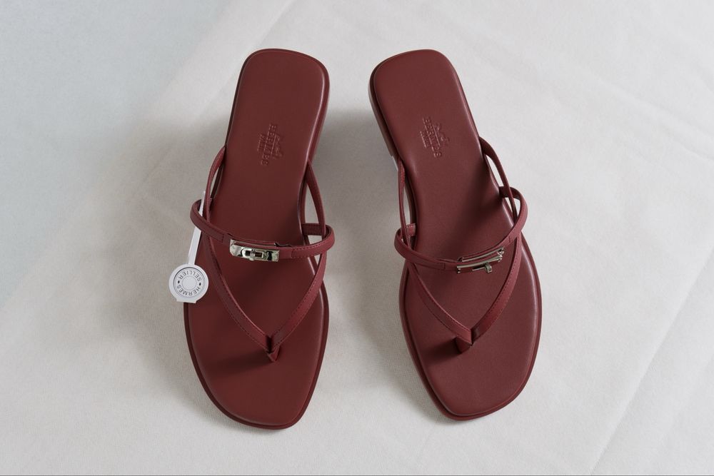 Hermes Miss Sandal Burgundy