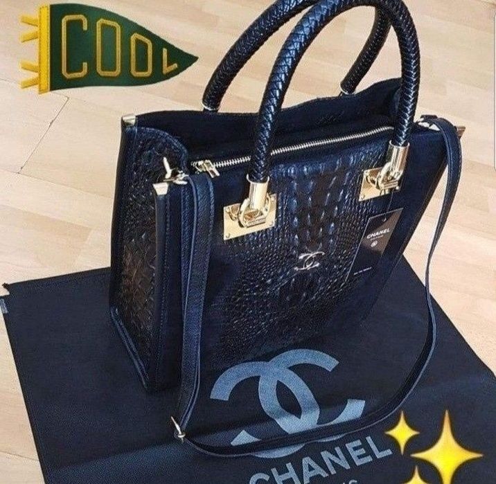 Geanta damă piele naturala 100%,insertii croco,logo metalic auriu, curea detasabila,saculet