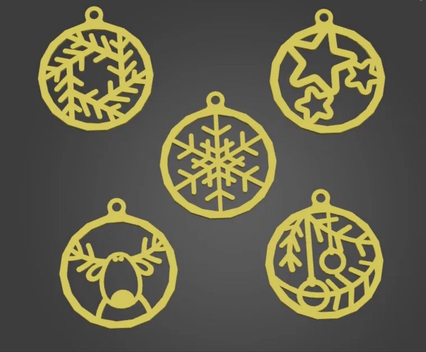 Коледни декорации 3D принтирани