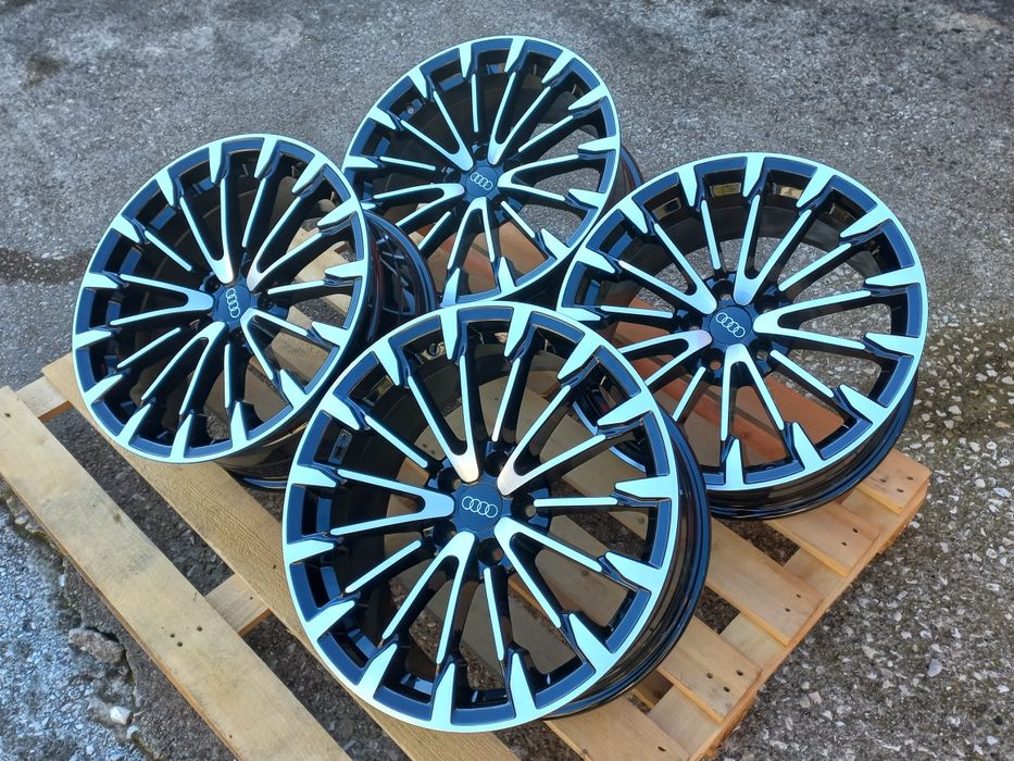 19.Audi S.Line 8.5j et35 Black Polish Diamond A3 A4 A6 A7 A8 Q2 Q3 Q5