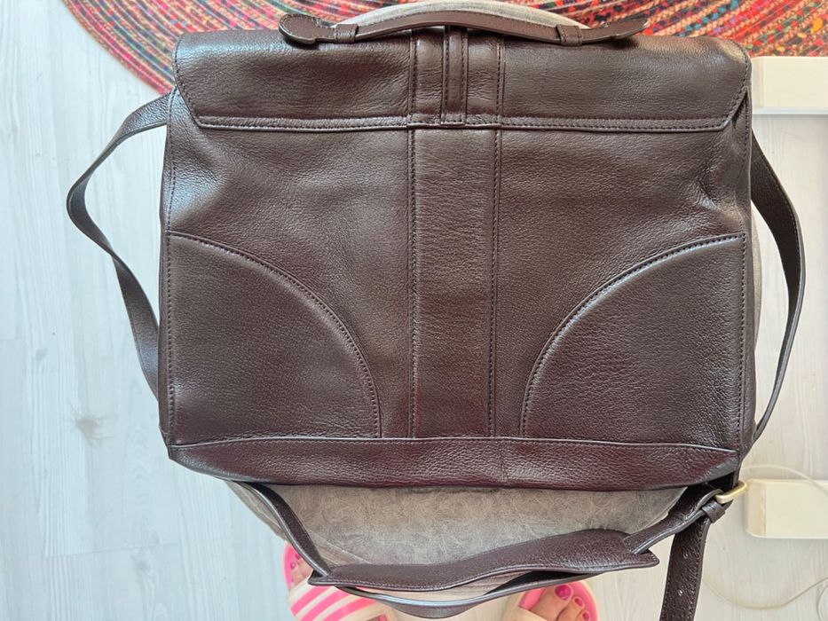 Geanta din Piele naturala business, unisex, marca HUGO BOSS AUTENTICA