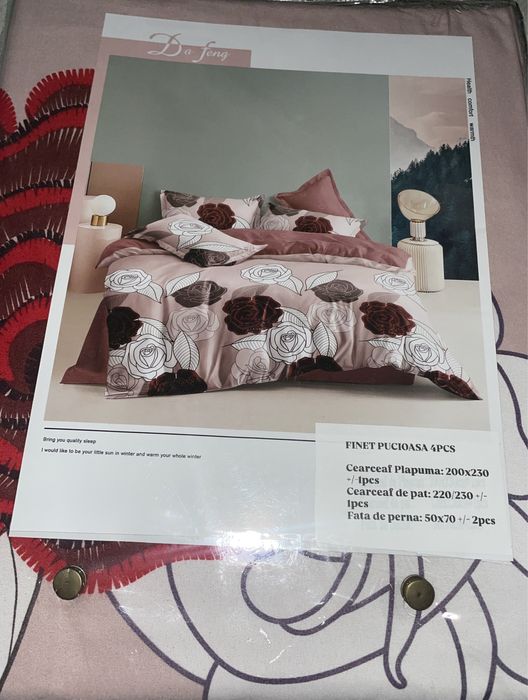 Lenjerij pat din finet