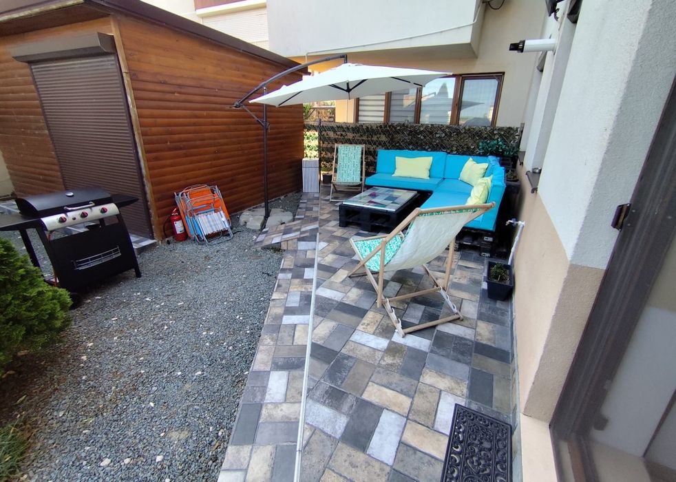 Cazare apartament cu gradina/Mamaia Nord/2min de plaja/Acceptam card vacanta