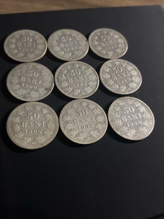 Lot 9 x 50 bani 1900