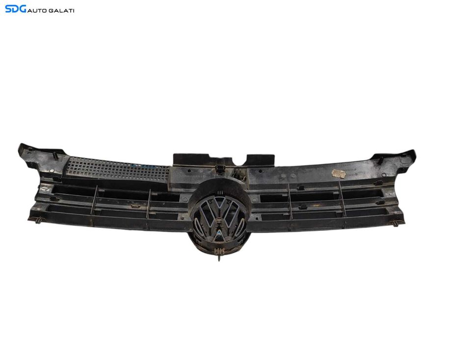 Grila cu Emblema Spoiler Bara Fata Volkswagen Golf 4 1998 - 2005 Cod 1J0853655G 1J0853651H (Fisuri) [L5203]