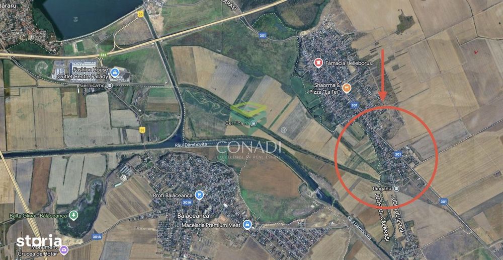 Teren intravilan 3,74 ha | Cernica - Tanganu | Investitie | A2