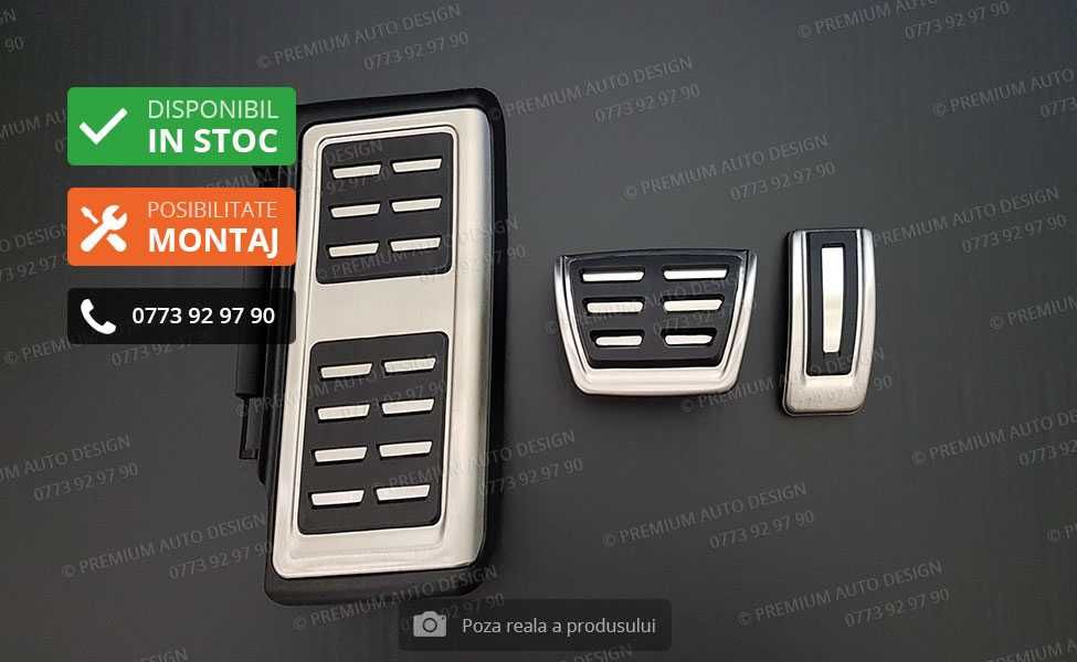 Ornamente INOX pedale si footrest - Golf 7 8, Passat B8, Octavia 3 4
