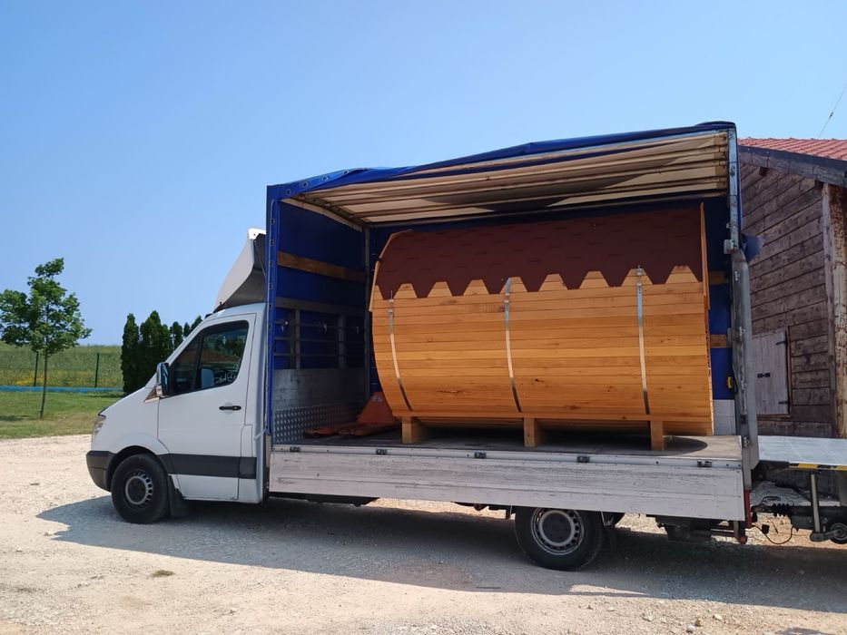 Транспортни услуги с падащ борд с 8 палетен бус до 1,6 тон