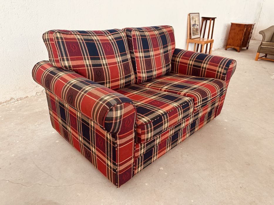 Английски двуместен диван British Country Style – тартан