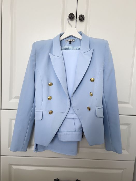 Costum Dama baby blue, marimea 34-xs