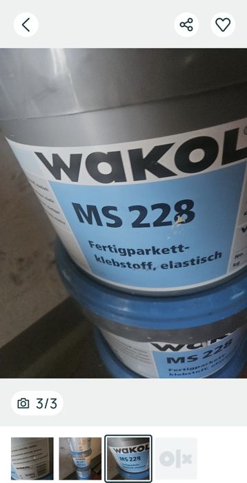 Adeziv pentru  lipit parchet