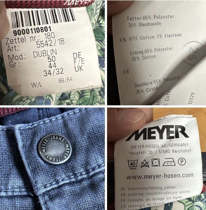 Pantaloni premium Meyer, Model: Dublin, Bărbați - 50