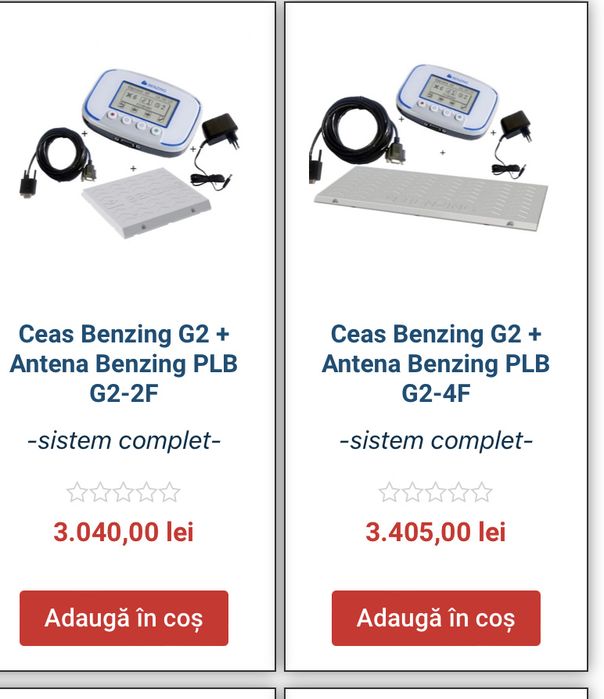 Ceas benzing G2 si senzori