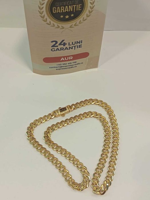(AG41) Lant aur, 14k b6327 Certificat de garantie Ridicare din agentie