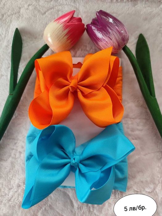 Нежни бебешки ленти за глава