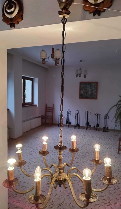 Полилей от месинг с декорация от еленски рог