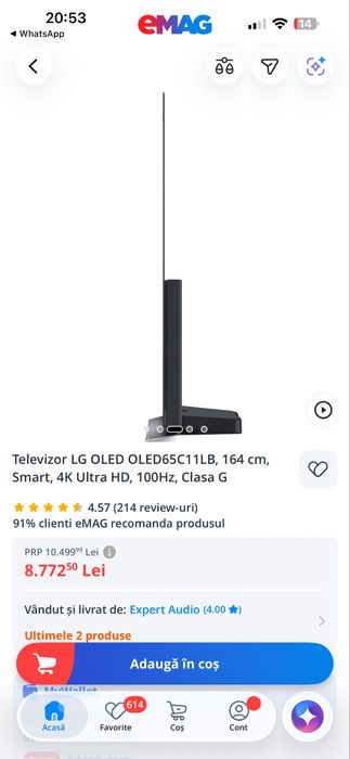 Tv Lg Oled pentru piese